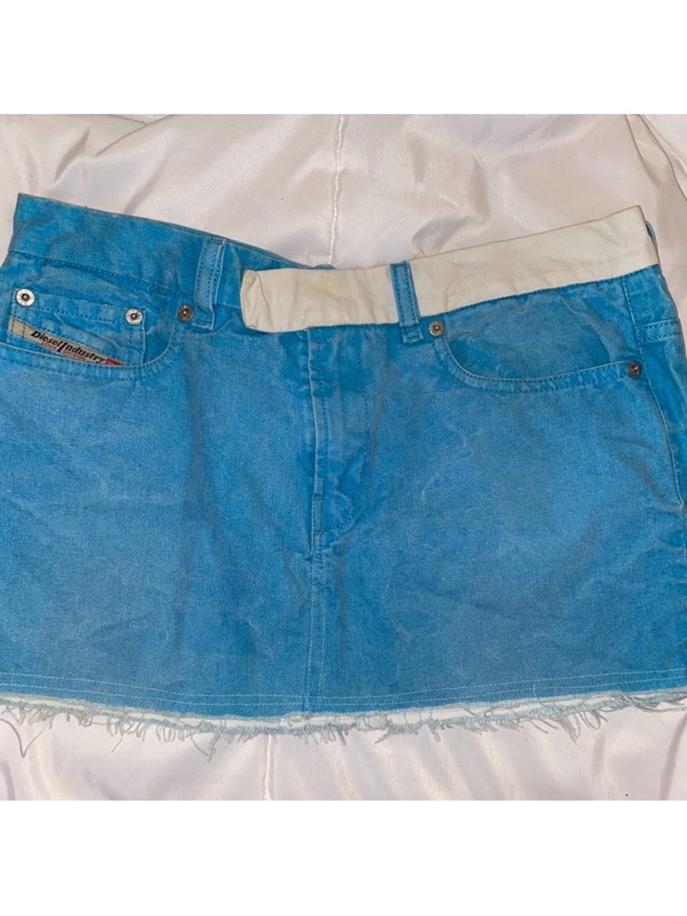 Diesel Blue Denim Mini Skirt